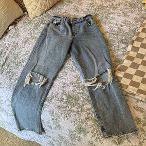Abercrombie & Fitch Blue Straight Leg Jeans